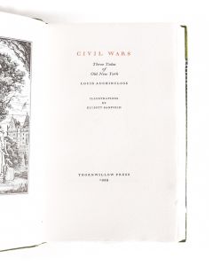 Civil Wars: Three Tales of Old New York (Imprint No. 15)