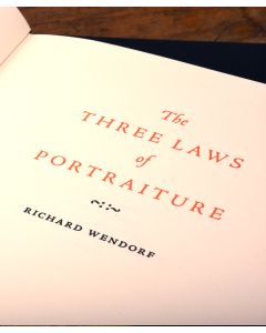 The Three Laws of Portraiture by Richard Wendorf (Paper)