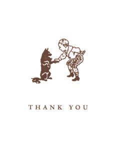 Boy and Dog Thank You (sets of 10)