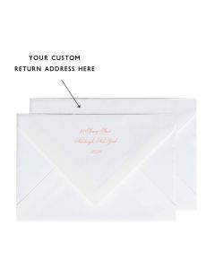 Customizable Continental Envelopes with Return Address