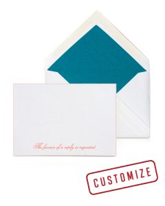 Customizable Cosmo Reply Card & Envelopes