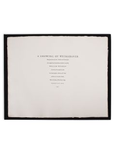A Showing of Weimaraner (Imprint No. 12)