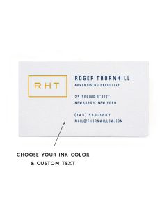 Federal Business Cards - Gothic Monogram