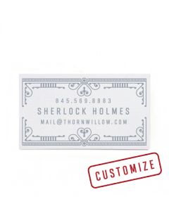 Federal Business Cards: Grey Watson Border 