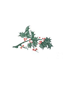 Holly Branch Motif with Envelope