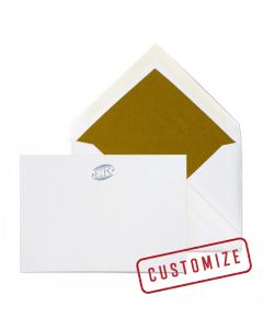 Identity Notes: Celeste Monogram with Return Address 