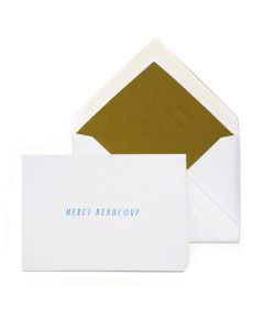 Merci Beaucoup - Flat Cards & Envelopes