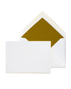 Metallic Gold Flat Card & Envelope