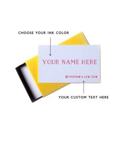 Identity Card - Customizable Text and Colors