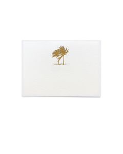 Golden Palm Place Cards - Cream (Set of 16)