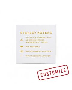 Square Business Cards: Icons 