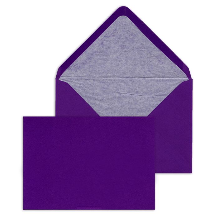 Blank Metro Flat Cards: Purple (Sets of 10)