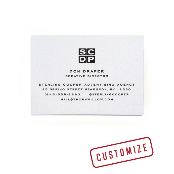 Centennial Business Cards: Custom Logo 