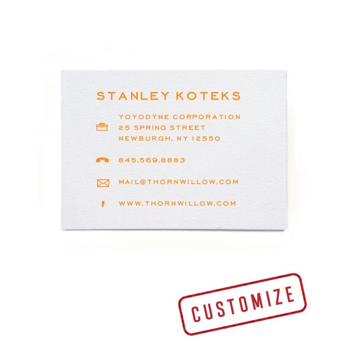 Centennial Business Cards: Icons 