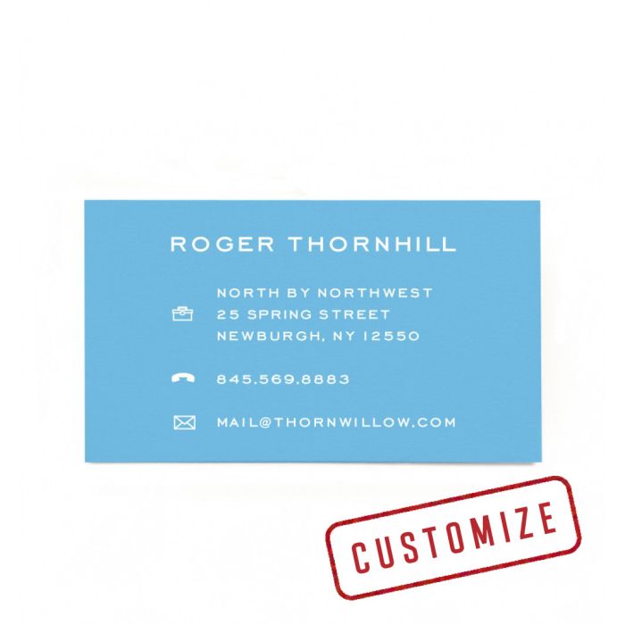Duplex Federal Business Cards: St. John's Blue & White - Icons 