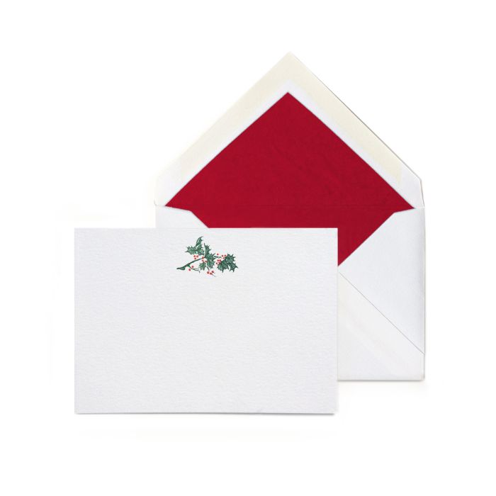 Holly Branch Motif with Envelope