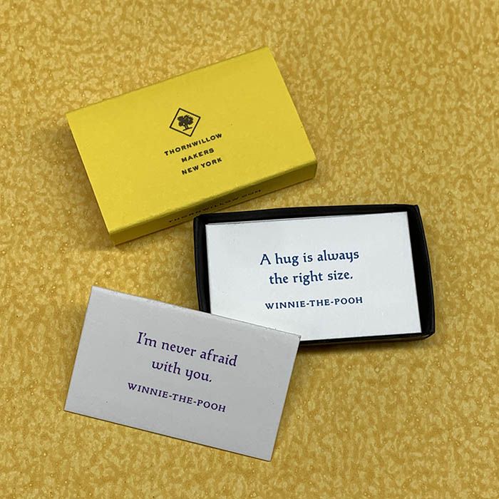 Matchbox Collector's Pack: Winnie-the-Pooh Quotes | Thornwillow Press