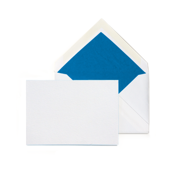 Vivid Blue Flat Card & Envelope