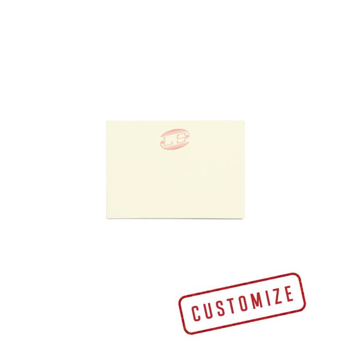 Place Cards: Celeste Monogram - Cream (set of 20)