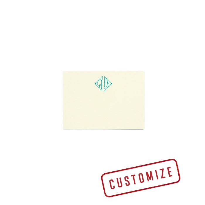 Place Cards: French Monogram - Cream (set of 20)