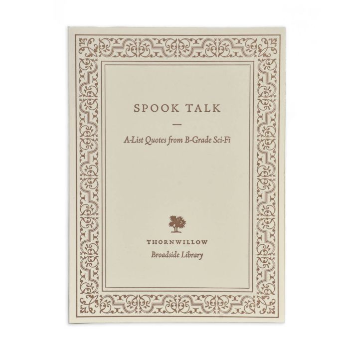 Broadside: Spook Talk