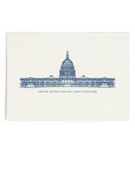 Capitol Building Print - Genuinely Engraved in Midnight Blue Ink