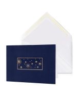 Starry Sky with Holiday Greeting: Metro Folded Cards, midnight blue/white (Sets of 10)