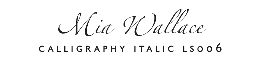 Font - Calligraphy Italic