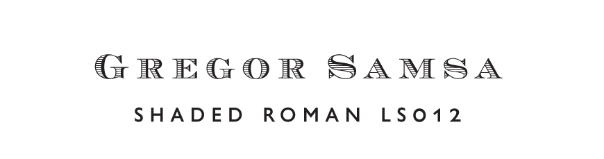 Font - Shaded Roman