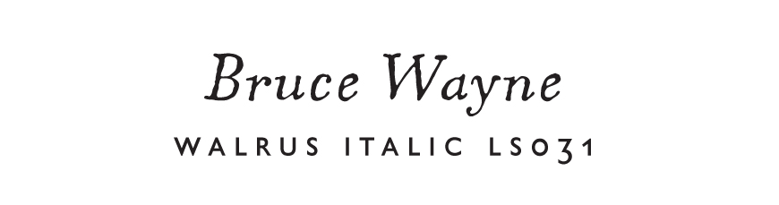 Font - Walrus Italic